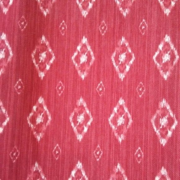 Faded Glory Bermuda Shorts Brick Red Western Aztec Pattern Long Bermuda Shorts - Picture 5 of 8